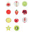 Bladfruit-themaboekpaginahouder Bladwijzers-10 stuks fruit 1