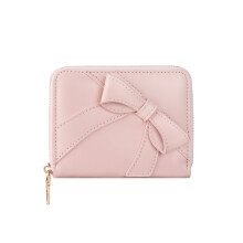 Trendy PU lederen geldhouder met ruim interieur en-Roze