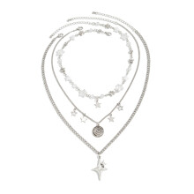 Chique minimalistische Y-ketting versierd met glinsterende-17