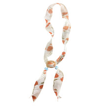 Charmante Boheemse bloemkralenketting met sjaal voor damesmode-A