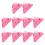 10 trombones triangulaires transparents 2x1.54 pouces,-6 1