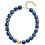 Collier de perles multiples en plastique,-Bleu marine 1
