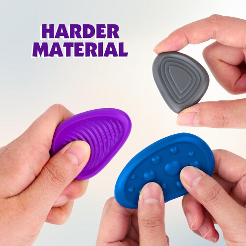 Παιχνίδι Fidget με ανάγλυφη πέτρα ανησυχίας σε συσκευασία 6 τεμαχίων με αισθητηρ 2