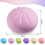 (Κίτρινο) Ζυμαρικά Squishy, Viral Bao Bun Squeeze Toy, Ανακούφιση από το Στρες Fidget για Μυστη 2