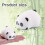 Anboor Panda Squishy, ελαστική μπάλα προσομοίωσης ζώου που προκαλεί άγχος, παιχνίδι αν 3
