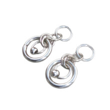 Stylish Steel Ball Hoop Earring Handcrafted Sturdy For Daily