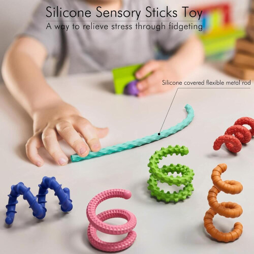 Εύκαμπτα Fidget Sticks με εύκαμπτο σχεδιασμό, ανθεκτικό υλικό, για παιδιά και εν 1
