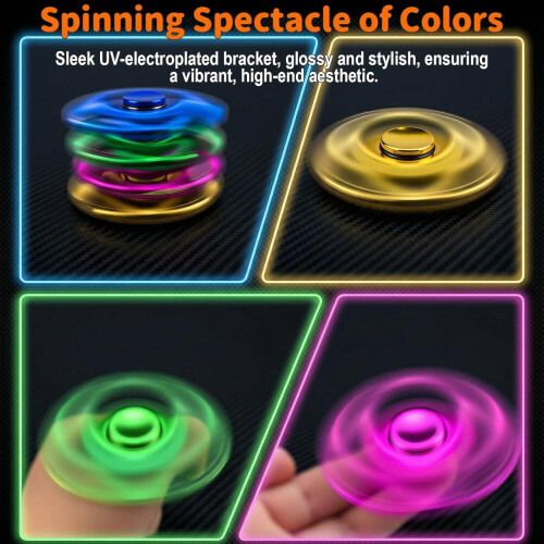 Μεταλλικό Fidget Spinner 5 τεμαχίων με ηλεκτρολυτικό φινίρισμα, σχεδιασμό υψηλής τ 1
