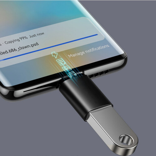 USB-C-auf-USB-3.1-Adapter aus Aluminiumlegierung Silver 1