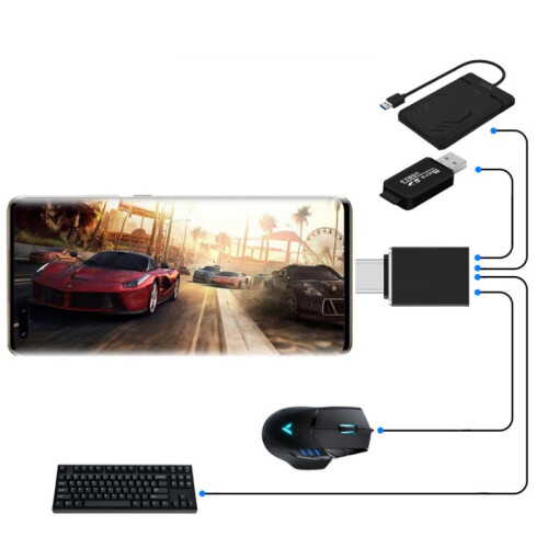 USB-C-auf-USB-3.1-Adapter aus Aluminiumlegierung Silver 2