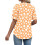 Women's  Short Sleeve Button-Down V-Neck Shirts rSets -Beige S 3
