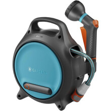 Portable Hose Reel - GARDENA - Move - Ready to use - 10 m hose Ø 8.5 mm + 1.5 m connection hose + spray gun