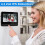 Campainha com câmera, campainha de vídeo à prova d'água 1080P, campainha sem fio com tela IPS de 4,3 polegadas e câmera, campainha Wi-F 5