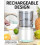 Welikera Juicer 2400mAh Ηλεκτρική Πρέσα Πορτοκαλιού, Φορητή Φόρτιση USB, Αποχυμωτής 3