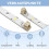 Ταινίες LED, 4 τεμάχια, ταινίες φωτισμού LED για ψυγεία RONGSHENG/HISENSE, ταινίες φωτισμο 4