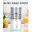 Welikera Juicer 2400mAh Ηλεκτρική Πρέσα Πορτοκαλιού, Φορητή Φόρτιση USB, Αποχυμωτής 4