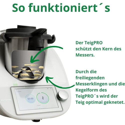 Προστατευτικό λεπίδας για Thermomix TM6 TM5 – λιγότερα υπολείμματα ζύμης, ευκολότερ 2