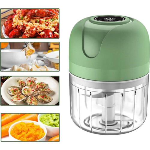 Μίνι πολυκόφτης 250 ml, ασύρματος, επαναφορτιζόμενη USB, 80 W, γυάλινο δοχείο, 3 λεπ 2