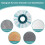 Σετ 4 ανταλλακτικών κεφαλών για CLEAN TWIST Disc Mop micro duo, κατάλληλο για σφουγγαρίσ 2