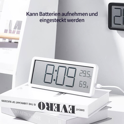 Ρολόι τοίχου, 20,2*2*8cm, ανάρτηση και εκκρεμές, ένδειξη θερμοκρασίας και υγρασίας, 2