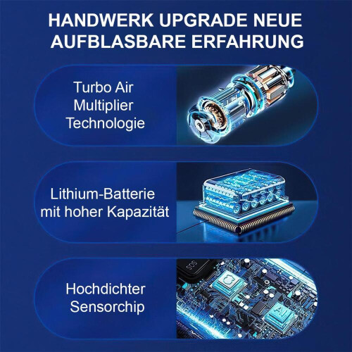 Compressore d'aria wireless per auto, display digitale, pressione intelligente, pompa d'aria con display digitale e arresto automatico 2