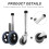2Paires Pivotantes En Caoutchouc Pour Déambulateur, Usage Senior 4