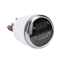 52 mm 2-in-1 digitales Wasserstandsmessgerät für Abwasser – Schwarz