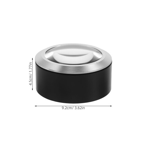 Loupe De Lecture Manuelle 5X Verre Clair Avec Lumière LED 1