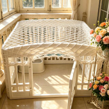 White Nylon Pet Isolation Fence Cover with Anti-Escape Features