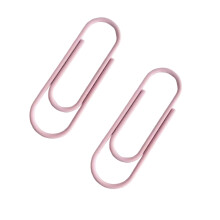 2Pcs Colorful Fashion Paper Clip Creative Shape Office-Pink