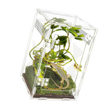 Transparent Acrylic Reptiles Terrarium With Ventilation Holes