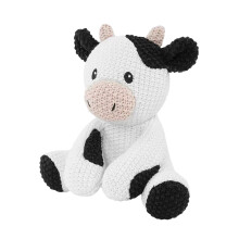 Paasrustgevende pop Mooi konijn knuffelpop knuffels-zittende koe