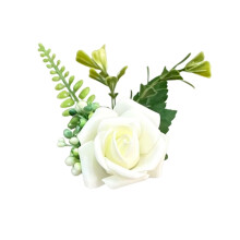 Bruiloft kunstbloem corsages broche pin voor-3