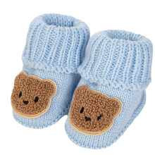 Mooie babysokjes met beerpatroon en elastische mouw,-Blauw