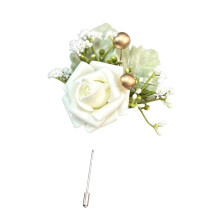 Bruiloft Corsage Kunstbloem Boutonniere Borstbloembroche voor-4
