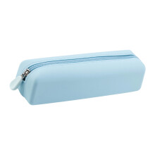Modieuze siliconen potloodtas Groot vak Cosmeticatas-Blauw