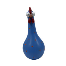 Modern Abstract Long Neck Chicken Vases Resin Craft-Blue