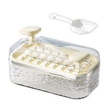 Shove Style Ice Tray Set With impermeable Cover And-Yellow 1