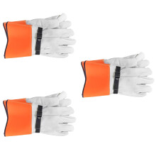 Heavy Duty Goat Skin Insulated Gloves 35cm for Metal-3 pairs