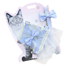Cats Harnesses Leashes Set for Small Media Cats-Blue S