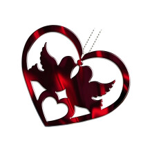 Elegant 2D Acrylic Vehicle Decoration ABS Hanging Piece-3