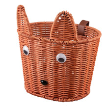 Bicycles Front Handlebar Basket Boys Girls Bike-brown bunny.