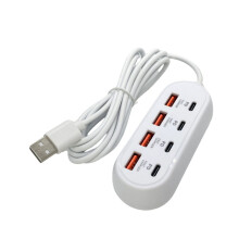 Universal Chargers Hubs With 4 USB And 4 Type C Outputs-200cm