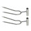 Ergonomic Handheld Cultivator Fork 2 Prong Root Rakes-2 pack 1
