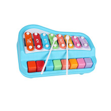 Jouet Xylophone à 8 notes pour enfants, Instrument de-Bleu