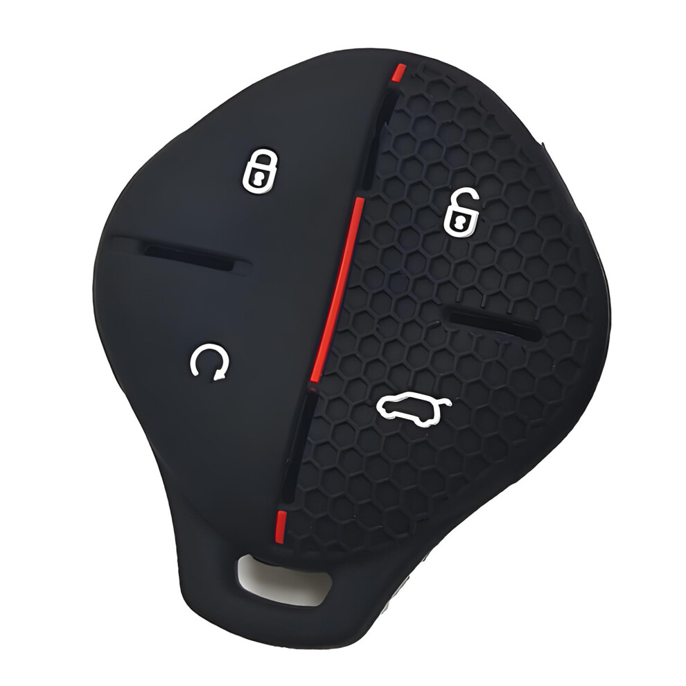 Silicone Protector For Chery Key Fob Ensures- Line Black/Red 7751001423963