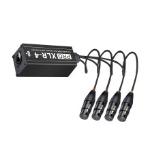 Plugs Play 4-Wege-XLR-Splitter mit klarer-Mutters Mund