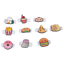 Colorful Silicones Rackets Shock Absorbers with Cute Food Themes