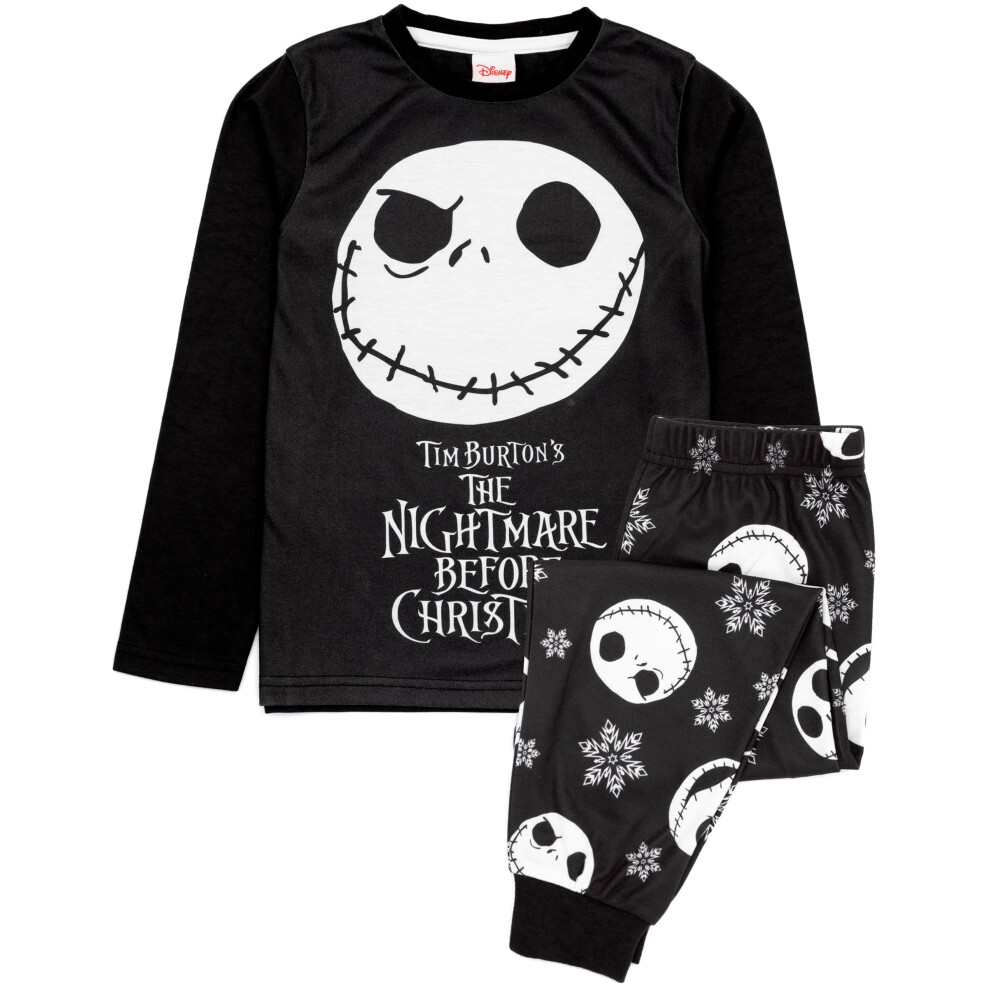 Disney (9-10 Years) The Nightmare Before Christmas Long Sleeve Long Leg Pyjama Set (Boys Multicoloured)