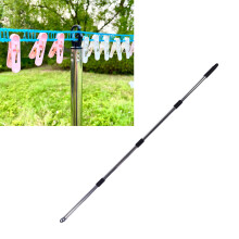 Edelstahl-Teleskopstange für Wäscheleine 75–250 cm